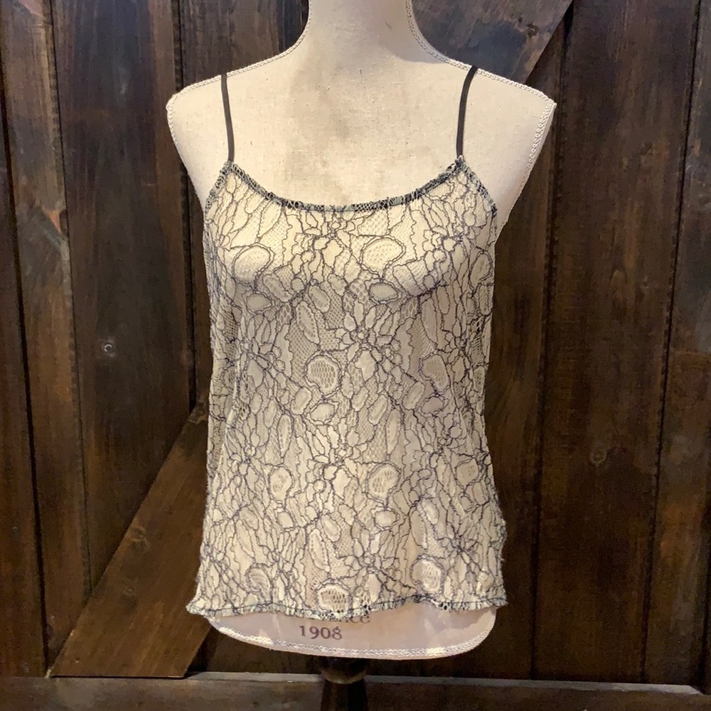 Pins and needles lace adjustable strap lingerie top